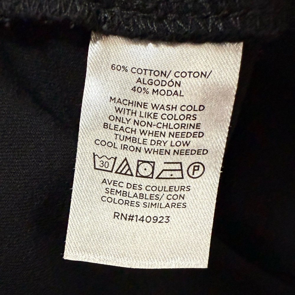 LOFT Versa Relaxed Tee Short Sleeves Black Size S - Picture 6 of 8
